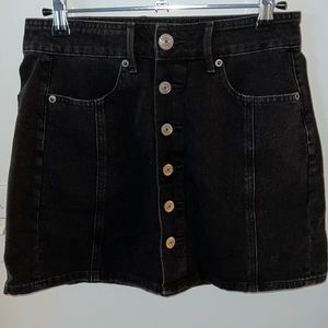 Black American Eagle Jean Skirt